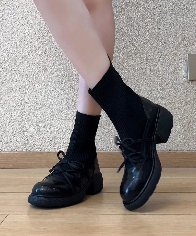 Bottines Femme Style Patchwork 1
