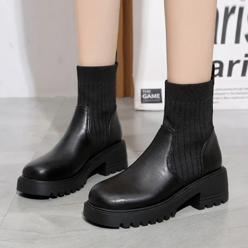 Bottines Femme à Talon Plateforme 1