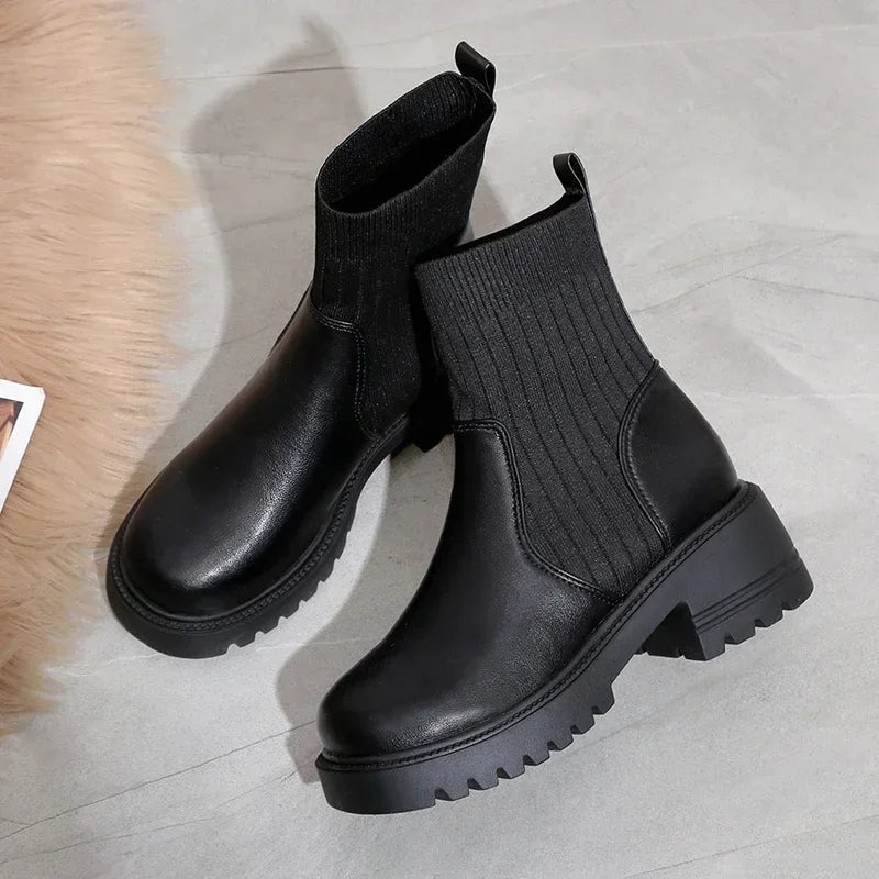 Bottines Femme à Talon Plateforme 4