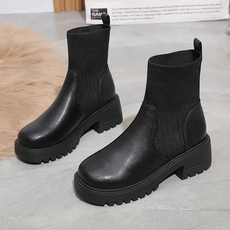 Bottines Femme à Talon Plateforme 5
