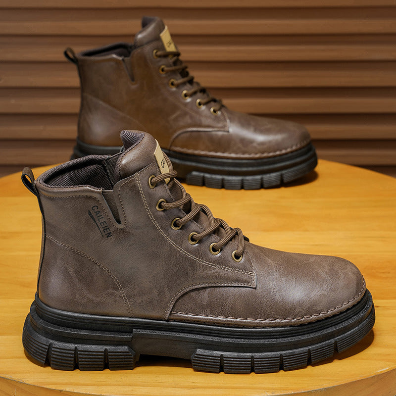 Bottines Homme Réglables en Hauteur Style Pratique Antidérapantes 0