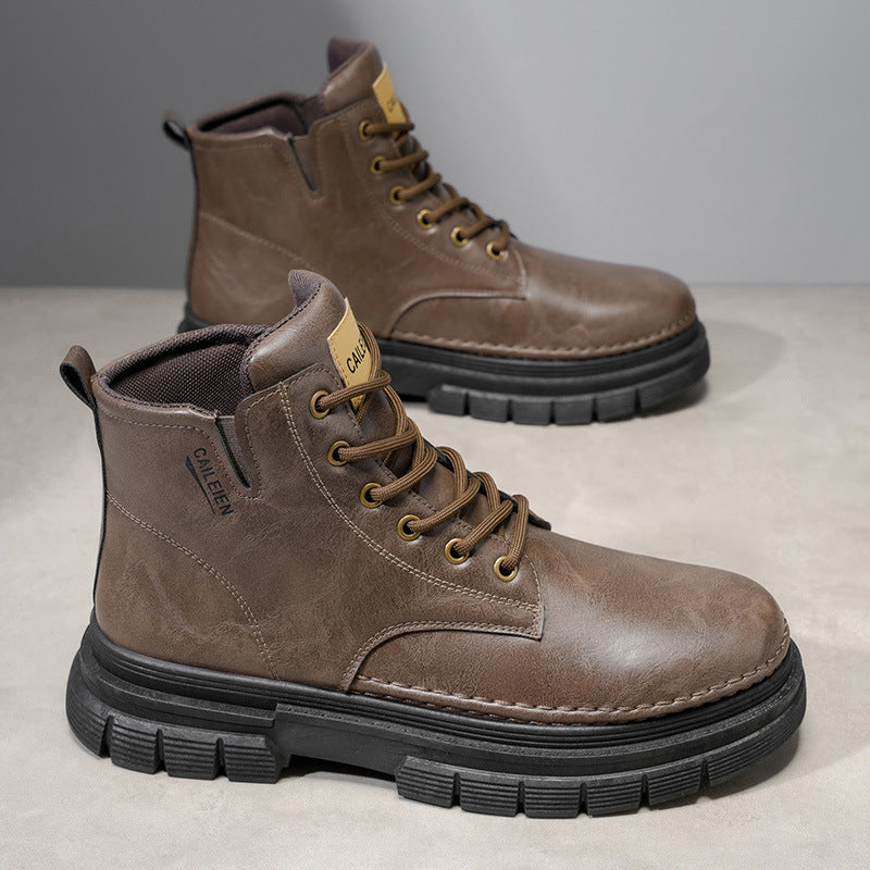 Bottines Homme Réglables en Hauteur Style Pratique Antidérapantes 4