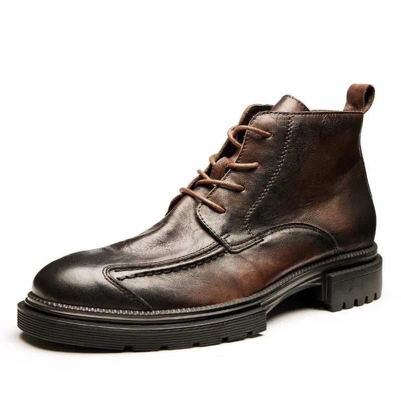 Bottines Homme Rétro à Semelle Épaisse 0