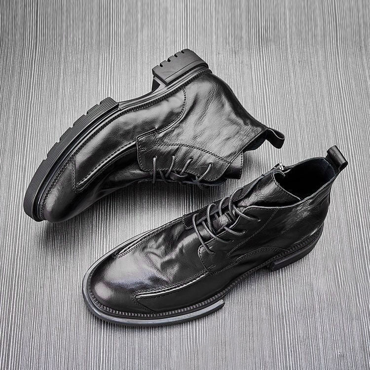 Bottines Homme Rétro à Semelle Épaisse 4