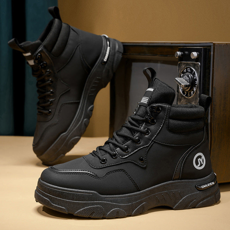 Bottines Homme à Tige Haute Modernes avec Semelle Antidérapante 0