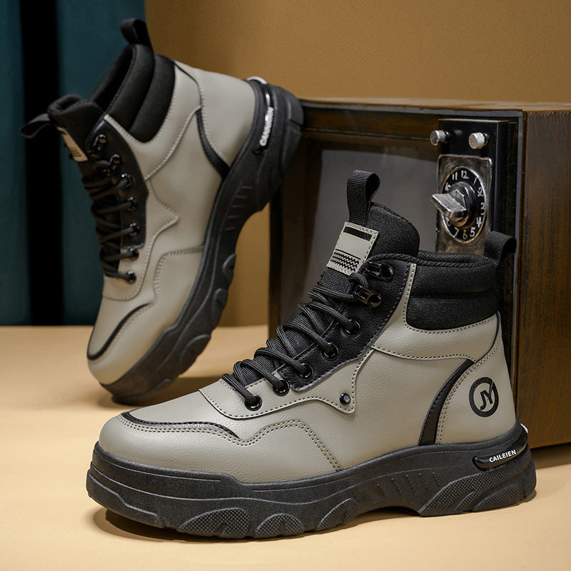 Bottines Homme à Tige Haute Modernes avec Semelle Antidérapante 6