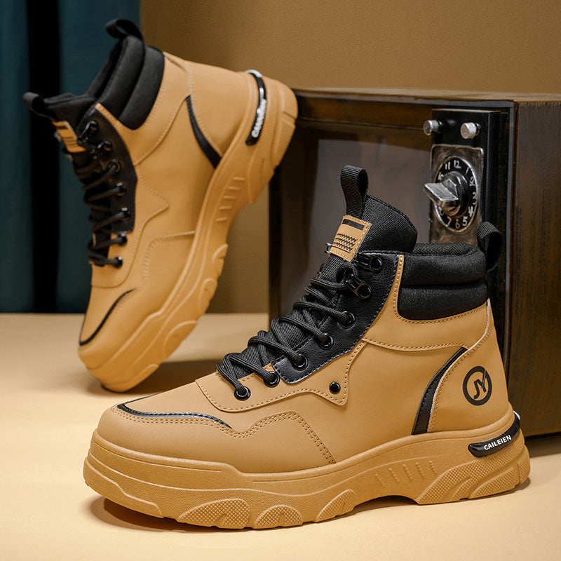Bottines Homme à Tige Haute Modernes avec Semelle Antidérapante 7