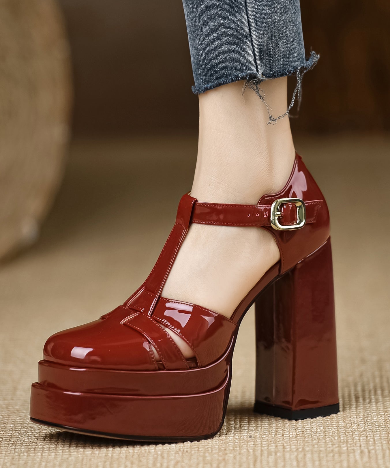 Bottines à Talons Hauts Ajourées pour Femme 2