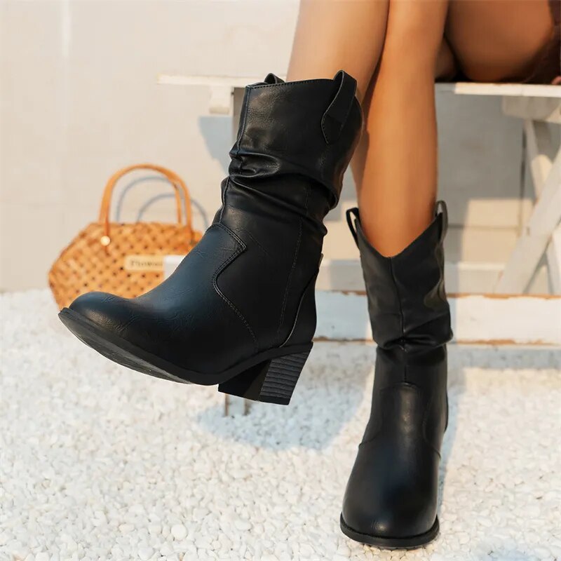 Bottines pour femmes Style Occidental 2