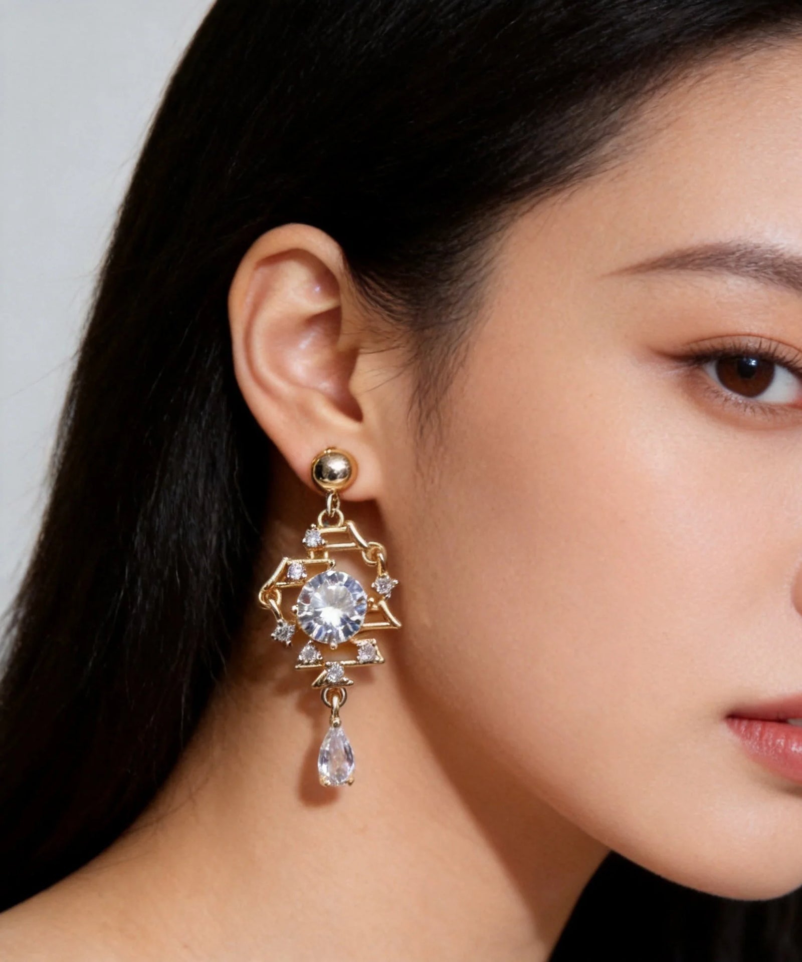 Boucles D'Oreilles Pendantes Femme Design Original Moderne 2