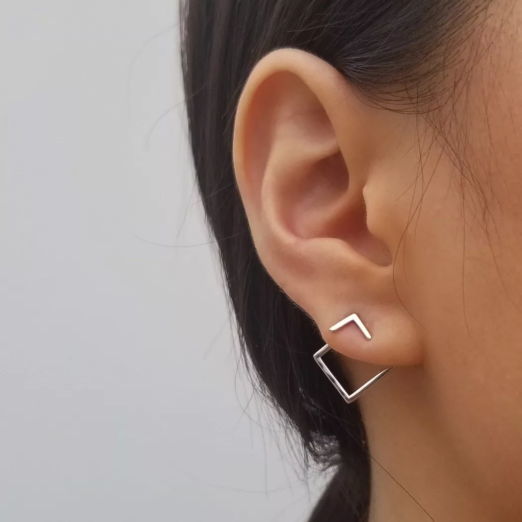 Boucles D'oreilles Femme Géométriques Modernes 0