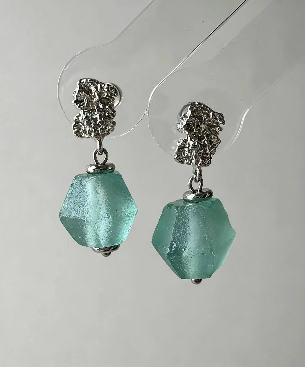 Boucles D'oreilles Pendantes Femme Style Bohème Avec Verre Vert 2