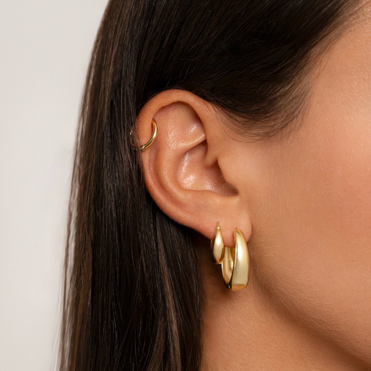 Boucles d'oreilles Créoles Femme Intemporelles Style Médiéval 1