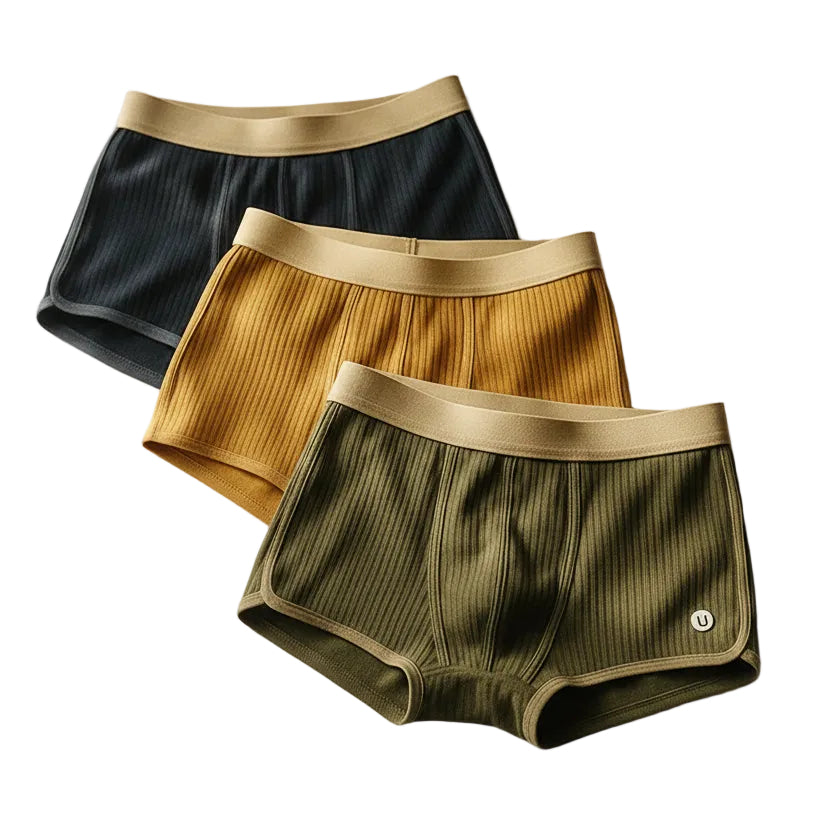 Boxers Pour Hommes Ajustés Avec Texture Côtelée 0