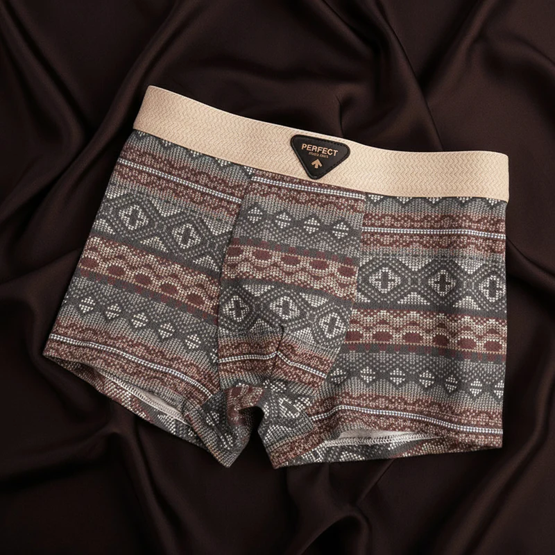 Boxers pour hommes à motifs géométriques 1