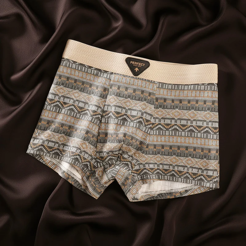 Boxers pour hommes à motifs géométriques 2