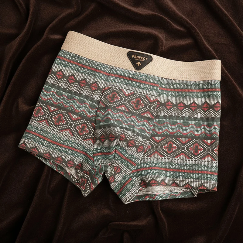 Boxers pour hommes à motifs géométriques 3
