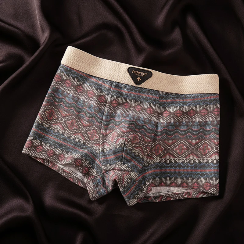 Boxers pour hommes à motifs géométriques 4