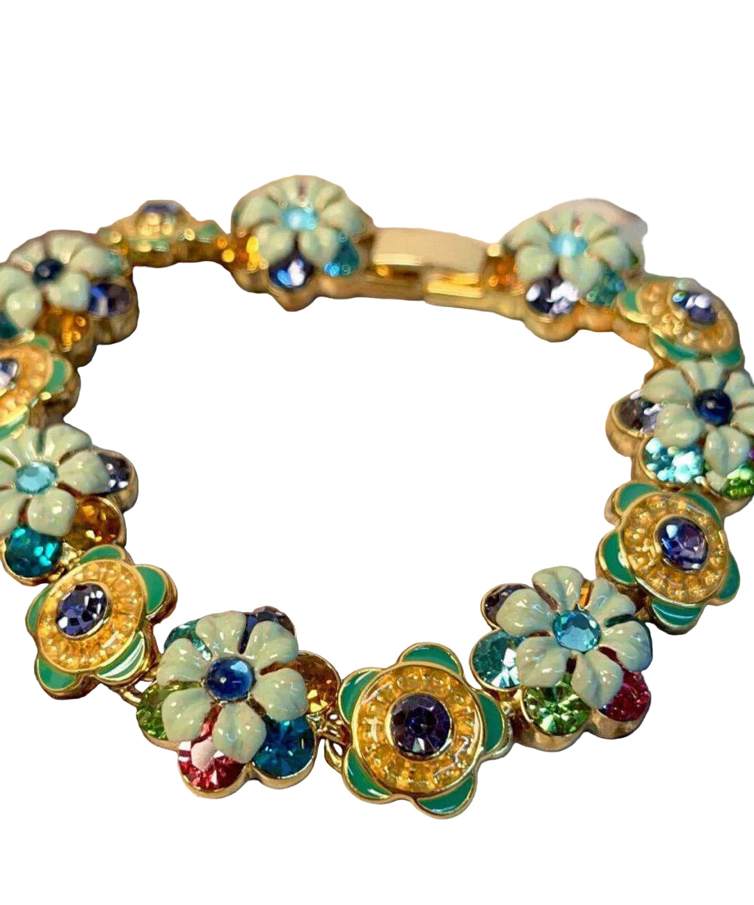 Bracelet Femme Chaîne Florale Style Rétro 0