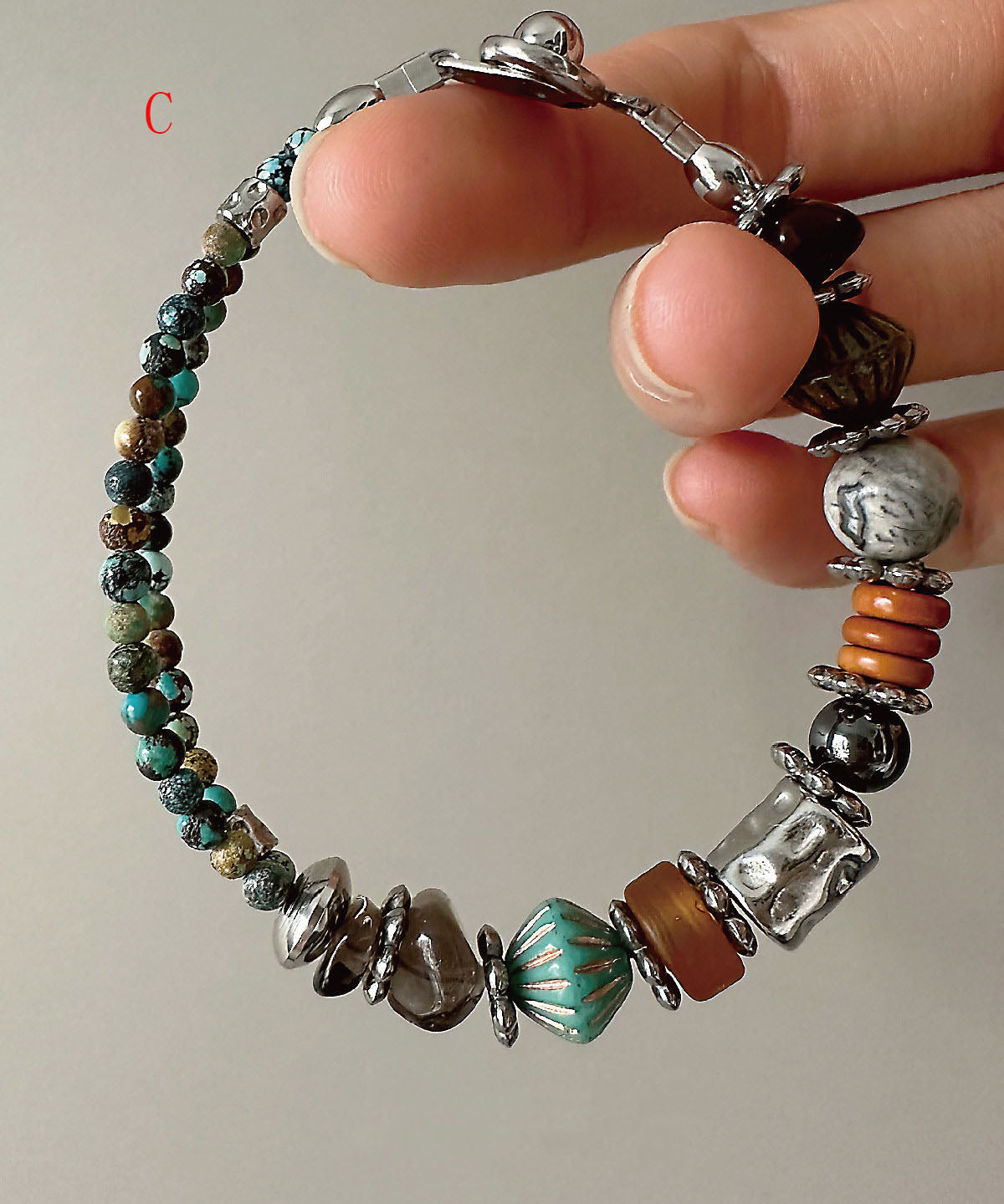 Bracelet Femme Perles Colorées Design Original 3