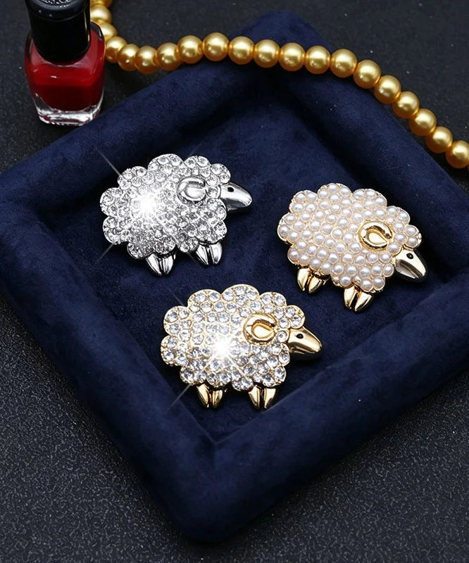 Broche Femme Motif Mouton Raffiné 3