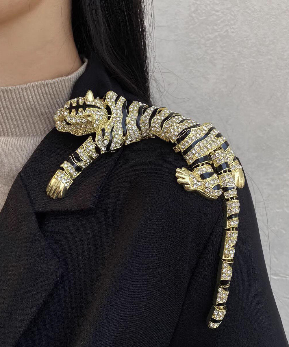 Broche Femme Tigre Oversize Design Original 3