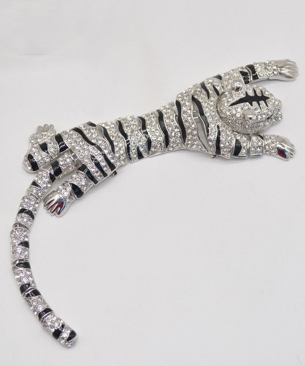 Broche Femme Tigre Oversize Design Original 4