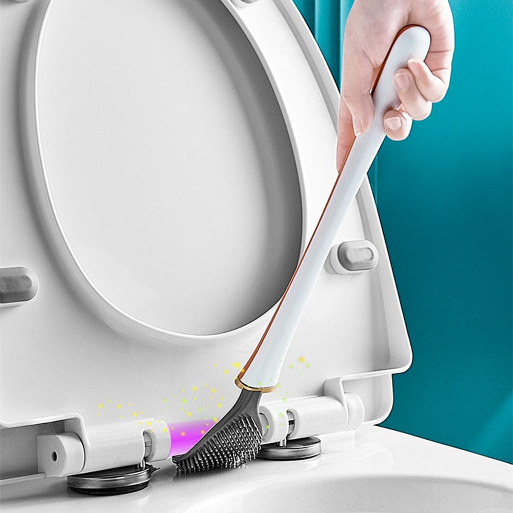 Brosse WC Silicone avec Poignée Ergonomique et Support Mural 5