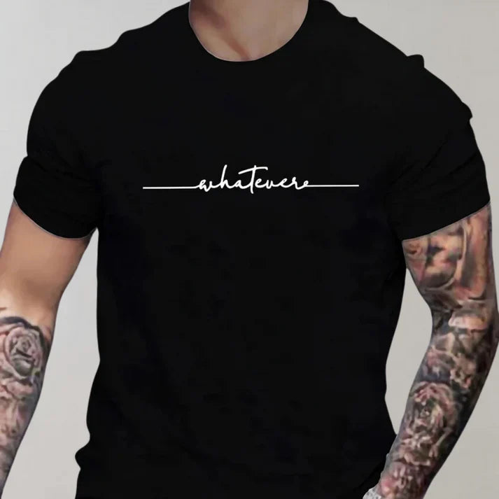 T-shirt Homme Décontracté Col Rond 100% Coton-1