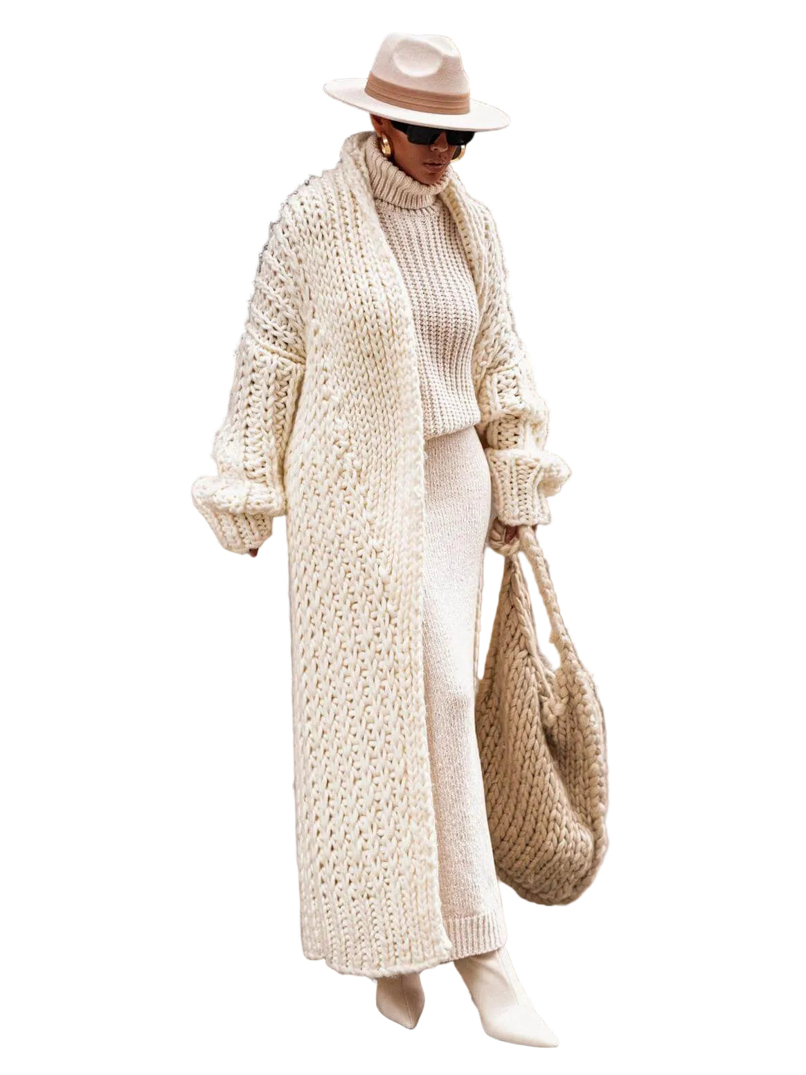 Cardigan Femme Col Châle Chic avec Manches Cloche 0