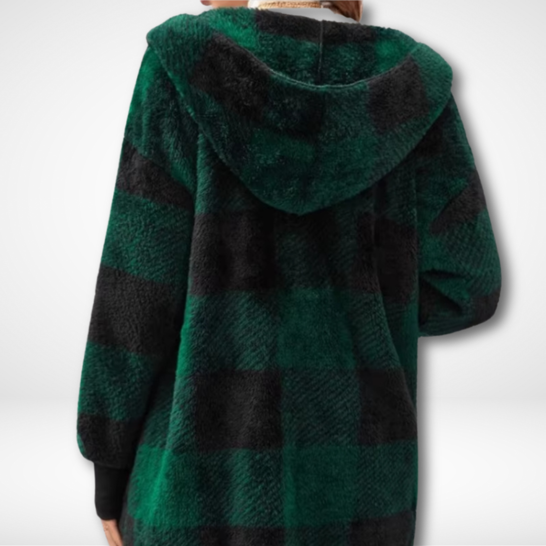Cardigan Femme Imperméable à Motif Carreaux 2