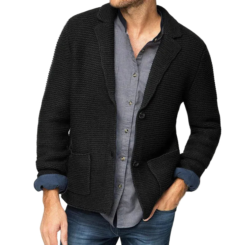 Cardigan Homme Classique Boutonné avec Poches 0