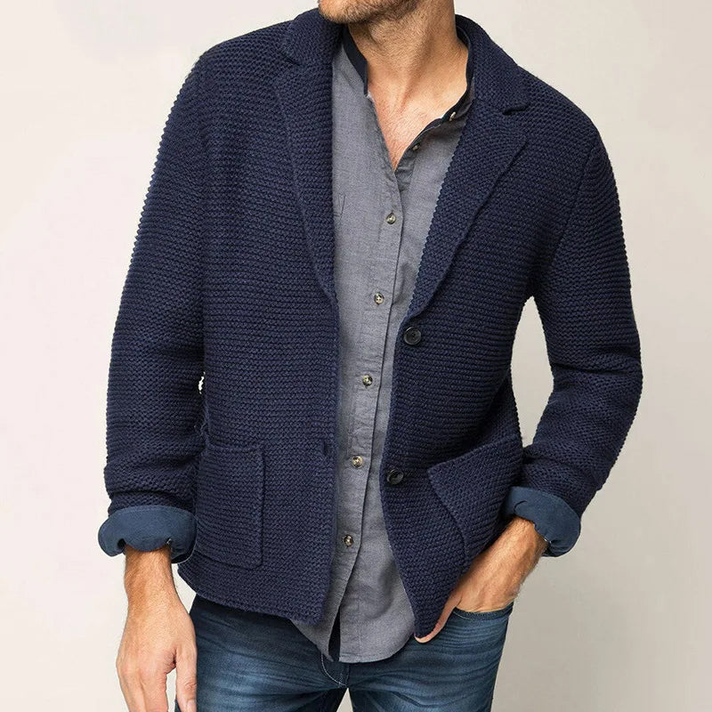 Cardigan Homme Classique Boutonné avec Poches 3