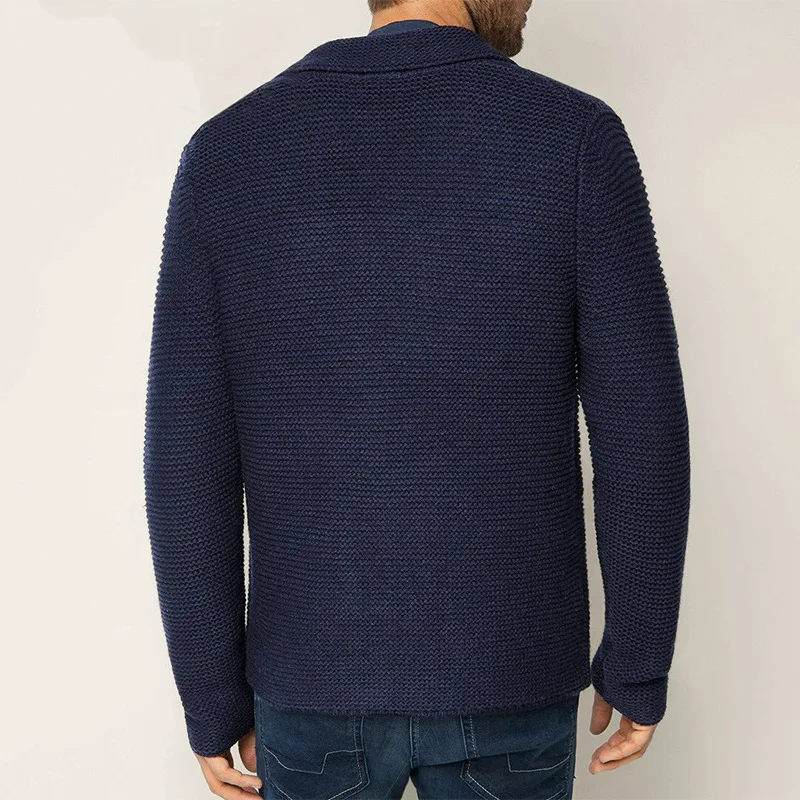 Cardigan Homme Classique Boutonné avec Poches 6
