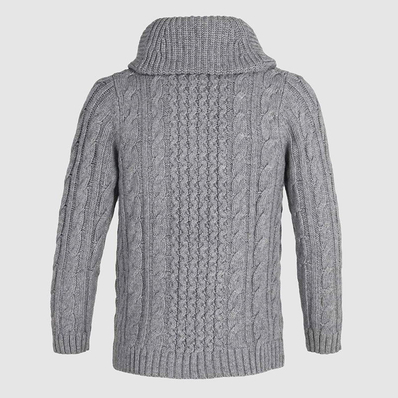 Cardigan Homme Torsadé à Col Châle avec Poches Avant 5
