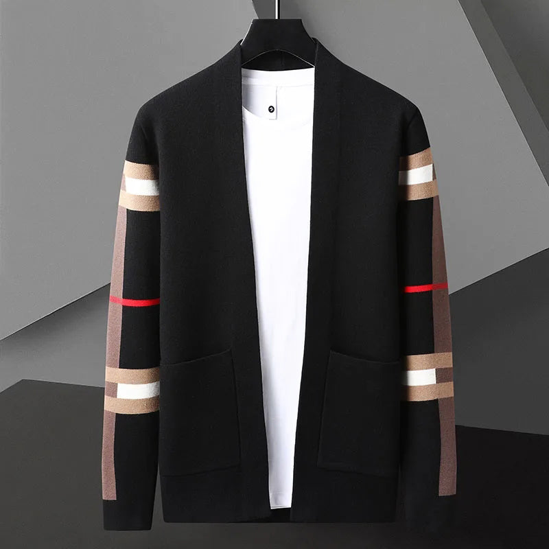 Cardigan pour Femmes à Rayures Audacieuses 1
