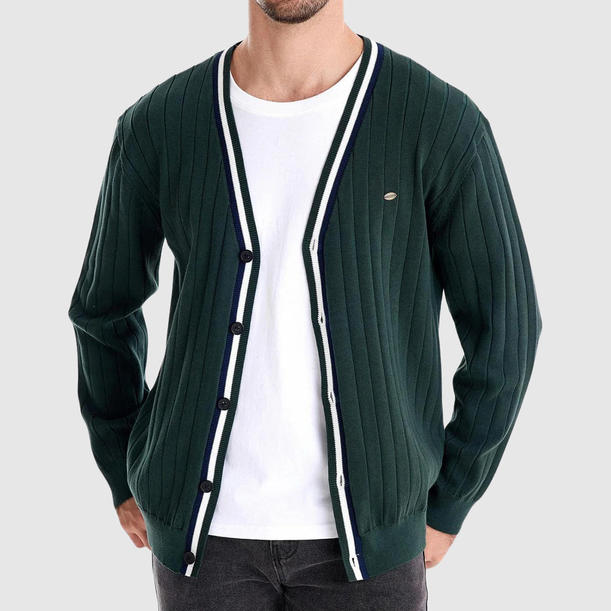 Cardigan pour Homme Style Décontracté 6