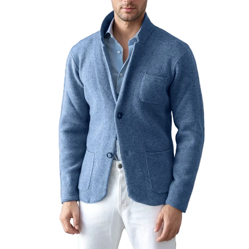 Cardigan pour hommes moderne en tricot décontracté 0