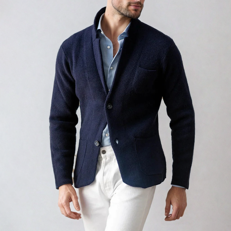 Cardigan pour hommes moderne en tricot décontracté 3