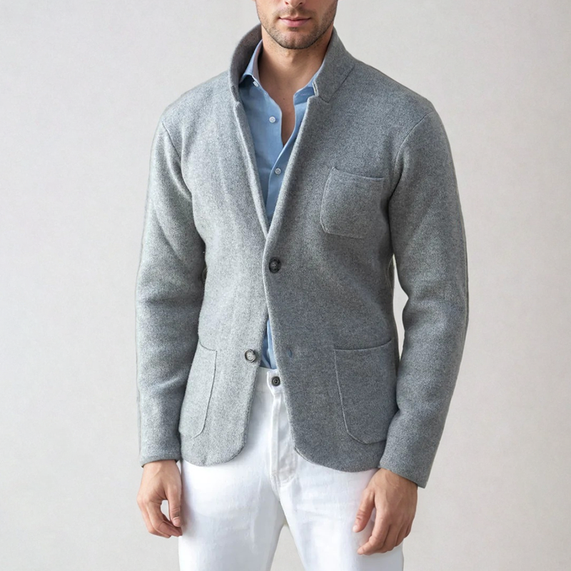 Cardigan pour hommes moderne en tricot décontracté 4