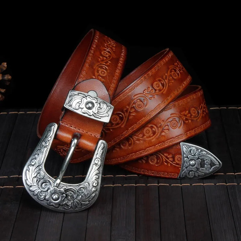 Ceinture Western à Boucle en Acier 1