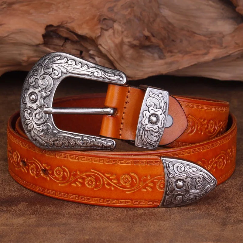 Ceinture Western à Boucle en Acier 3