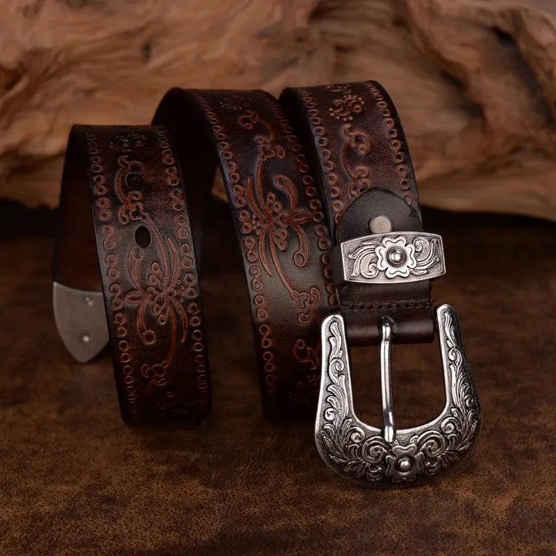 Ceinture Western à Boucle en Acier 4