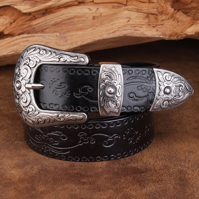 Ceinture Western à Boucle en Acier 5