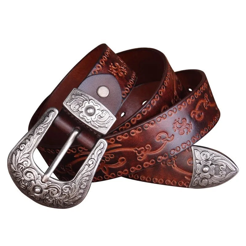 Ceinture Western à Boucle en Acier 6