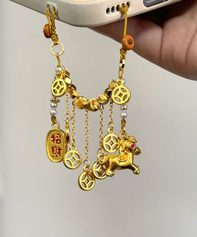 Chaîne de téléphone pour femme en perles décoratives 1