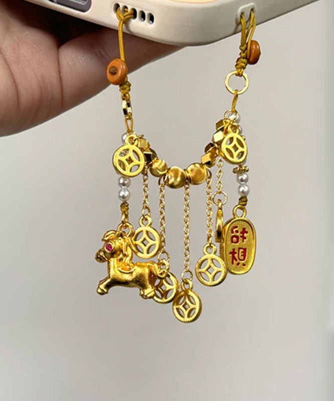 Chaîne de téléphone pour femme en perles décoratives 2
