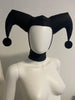 Chapeau de Cosplay Bouffon pour Femme Bicolore Noir et Rouge 0