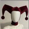 Chapeau de Cosplay Bouffon pour Femme Bicolore Noir et Rouge 8