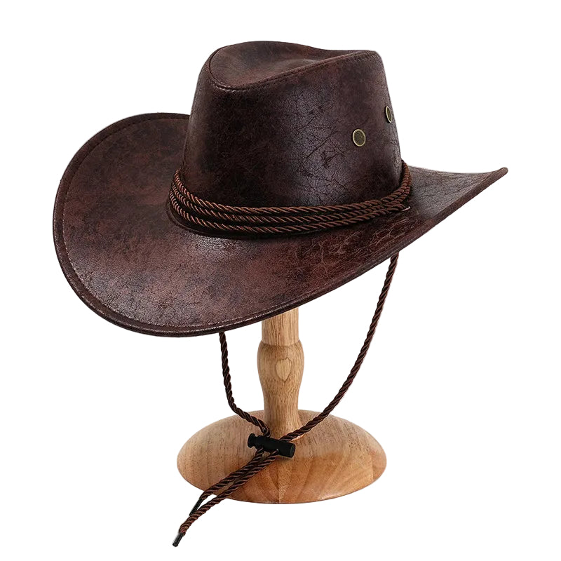 Chapeau de cowboy pour hommes avec large bord 0